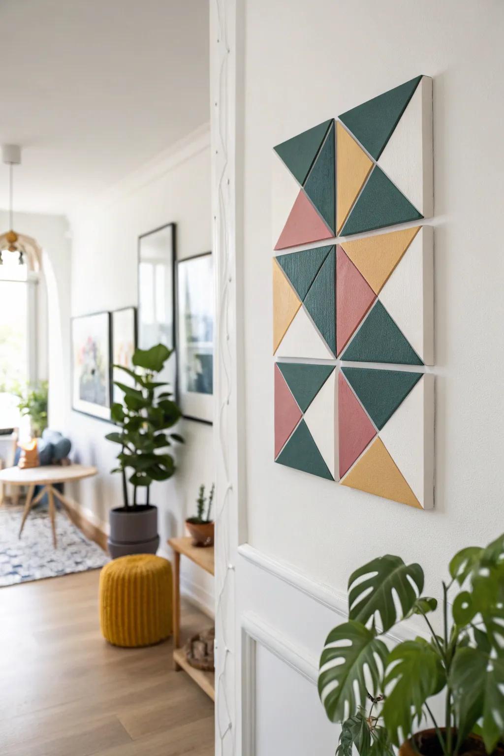 Transform your space with chic, minimalist art using vibrant magnetic tiles. Elevate your decor with a touch of modern elegance.