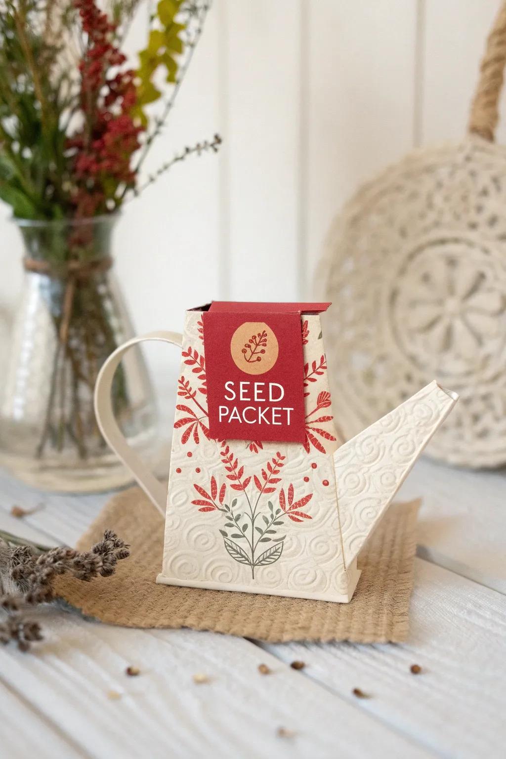 Celebrate growth and love with a handcrafted seed packet card. Perfect for Mother's Day, where simplicity meets beauty.