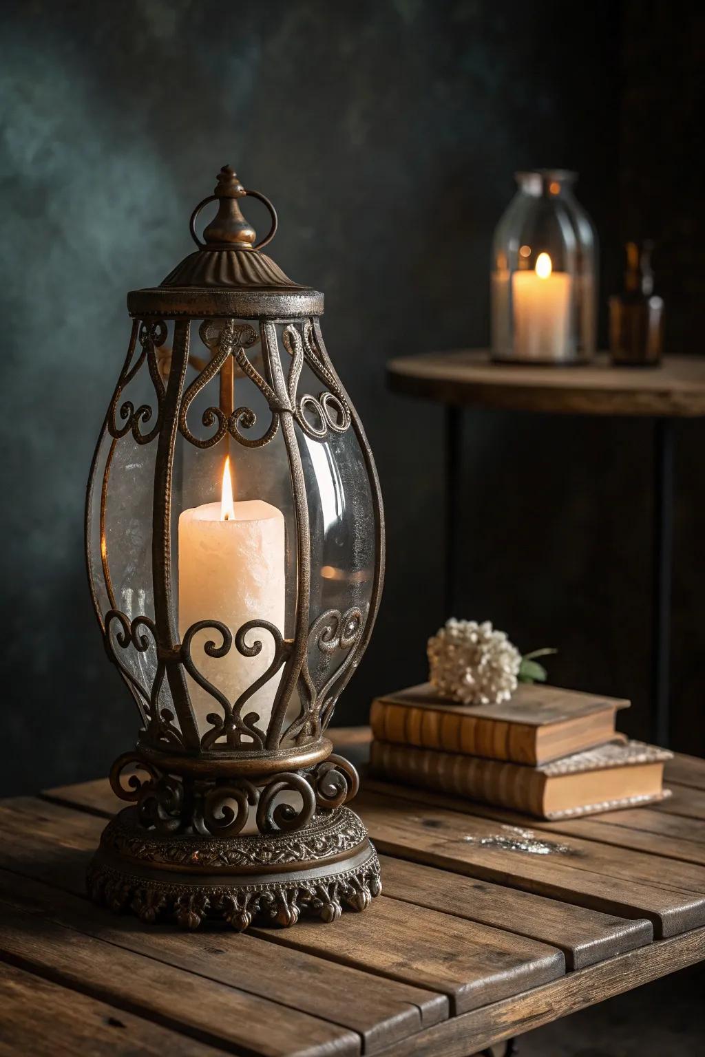 Illuminate your space with timeless charm: The art of the hurricane lamp.
