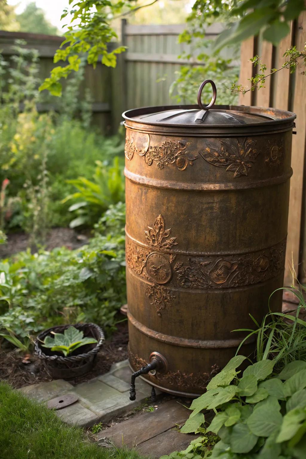Transforming the ordinary into extraordinary: a handcrafted compost bin for the eco-conscious craftsman.