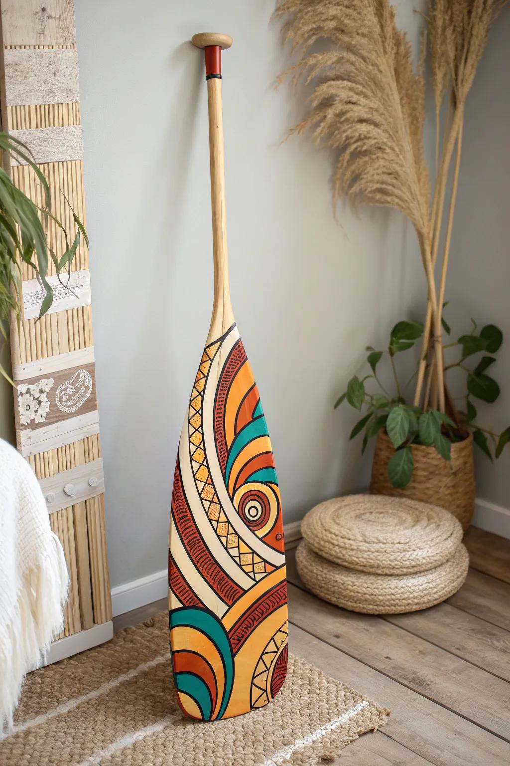 Dive into nostalgia with a paddle that paddles back in time! 🌈✨ #RetroVibes #ArtisanCraft