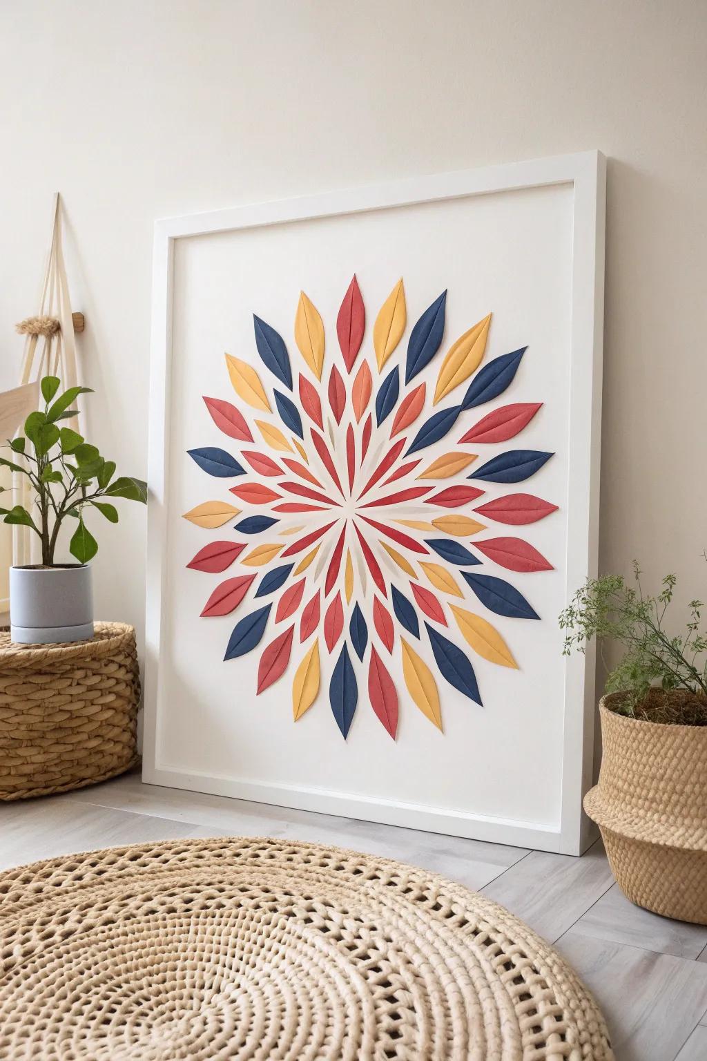 Unleash creativity with torn paper fireworks—where simplicity meets vibrant artistry.