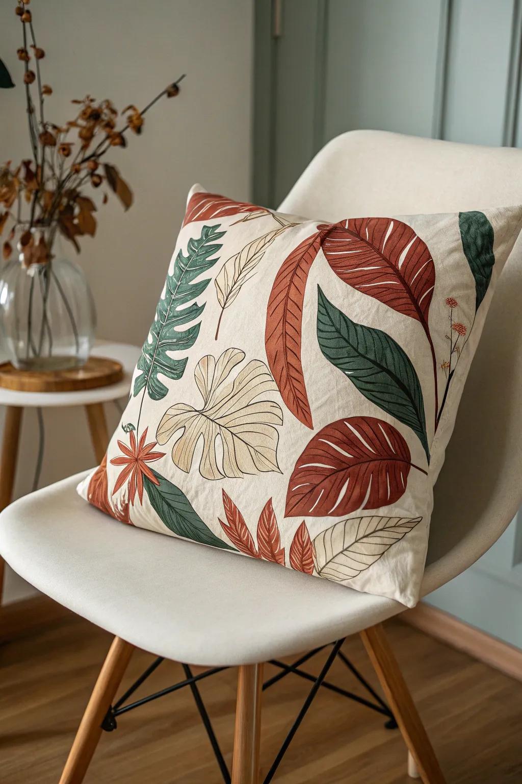 Embrace nature indoors with this eye-catching, nature-inspired pillow case. Perfect for adding a touch of tranquility and elegance to your minimalist decor.