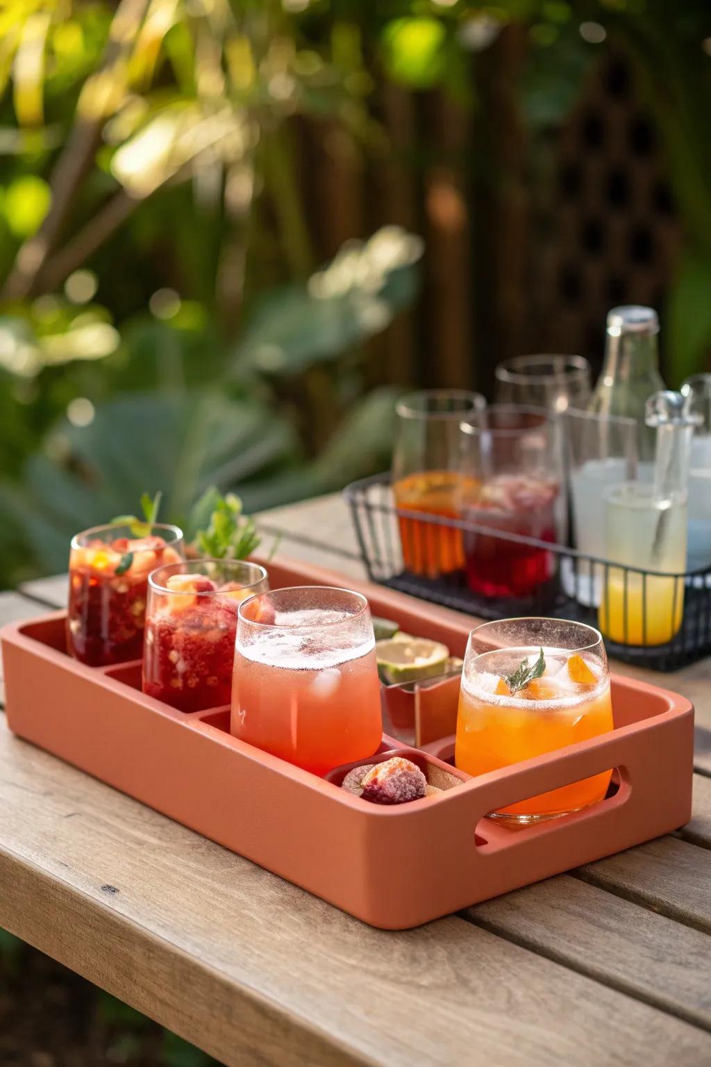 Elevate your outdoor gatherings with this chic drink holder idea—where minimalism meets bohemian flair!