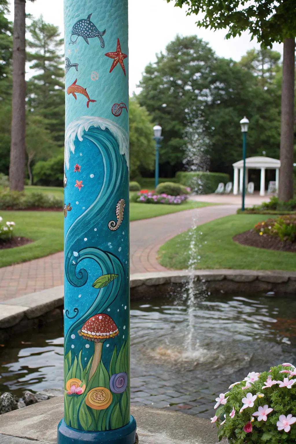 Bring the serenity of the sea to your garden with an ocean waves pole.