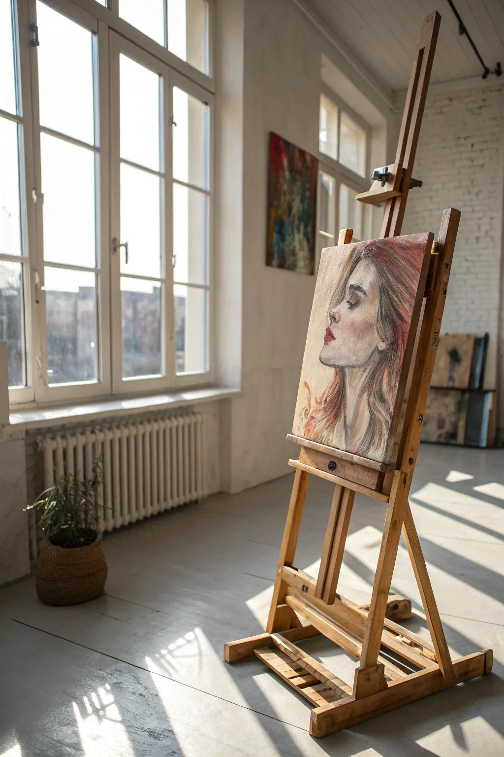 Witness the artistry unfold: a time-lapse journey of portrait creation.