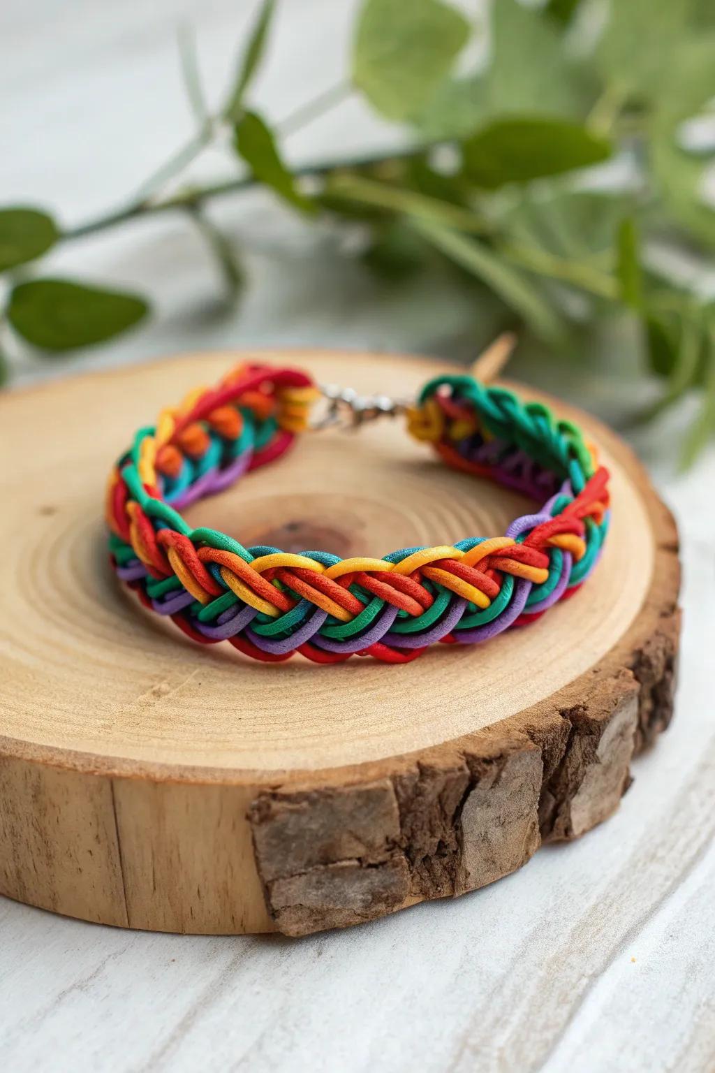 Discover the allure of the Mystery Knot bracelet – a colorful twist on minimalist elegance.