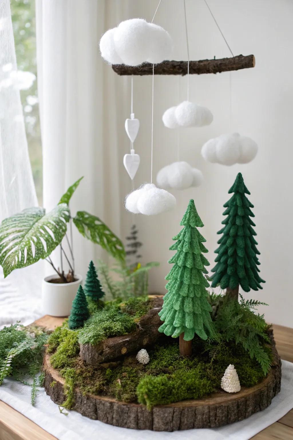 Elevate your rainforest diorama with a touch of ethereal elegance. #DIYDecor #ScandinavianStyle