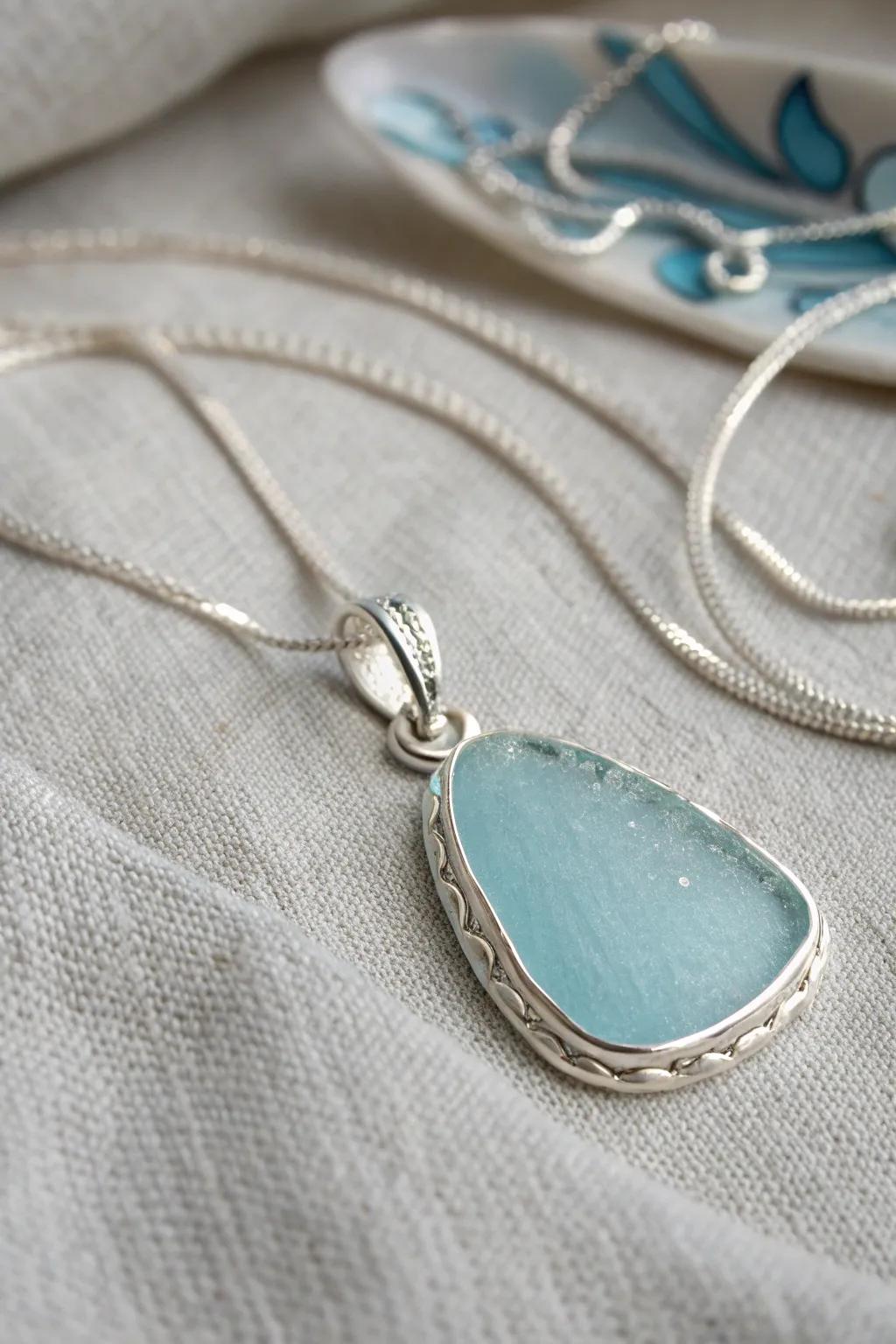 Discover the ocean's story with handcrafted sea glass jewelry, where simplicity meets natural elegance.