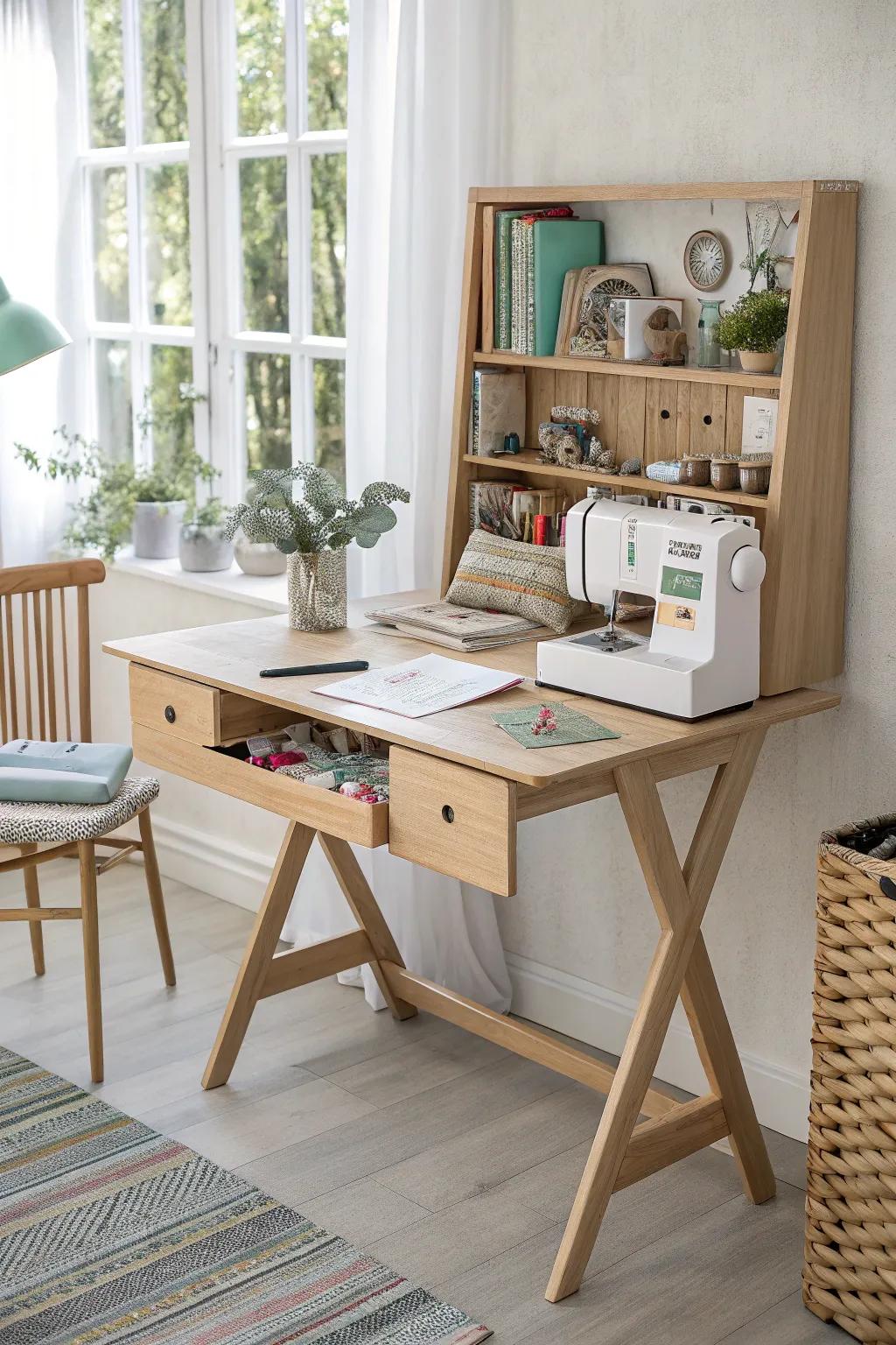 Transform your creative space with a versatile convertible desk – the perfect blend of style and functionality!