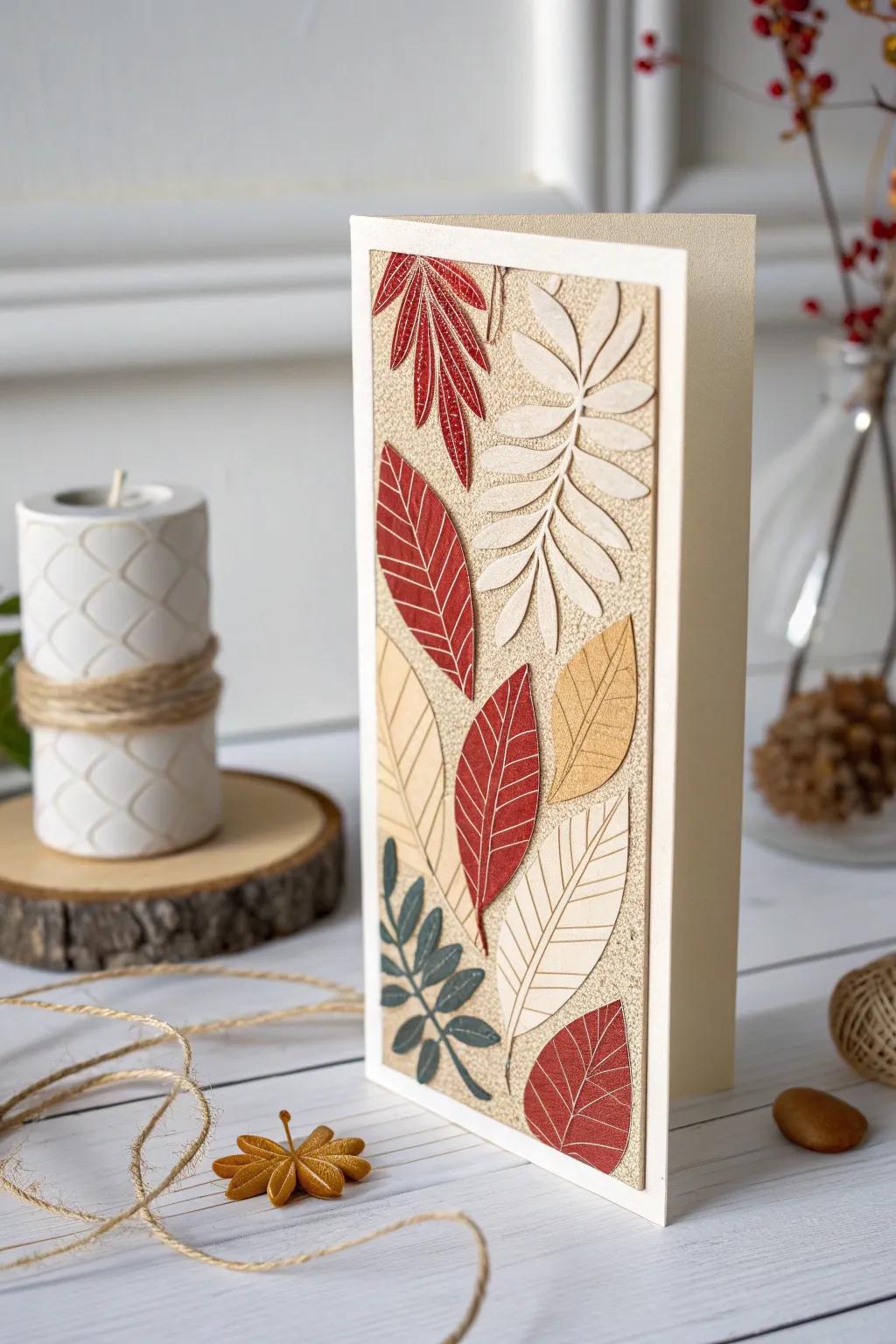 Crafted with care: A minimalist eco-friendly card combining sustainability and style.