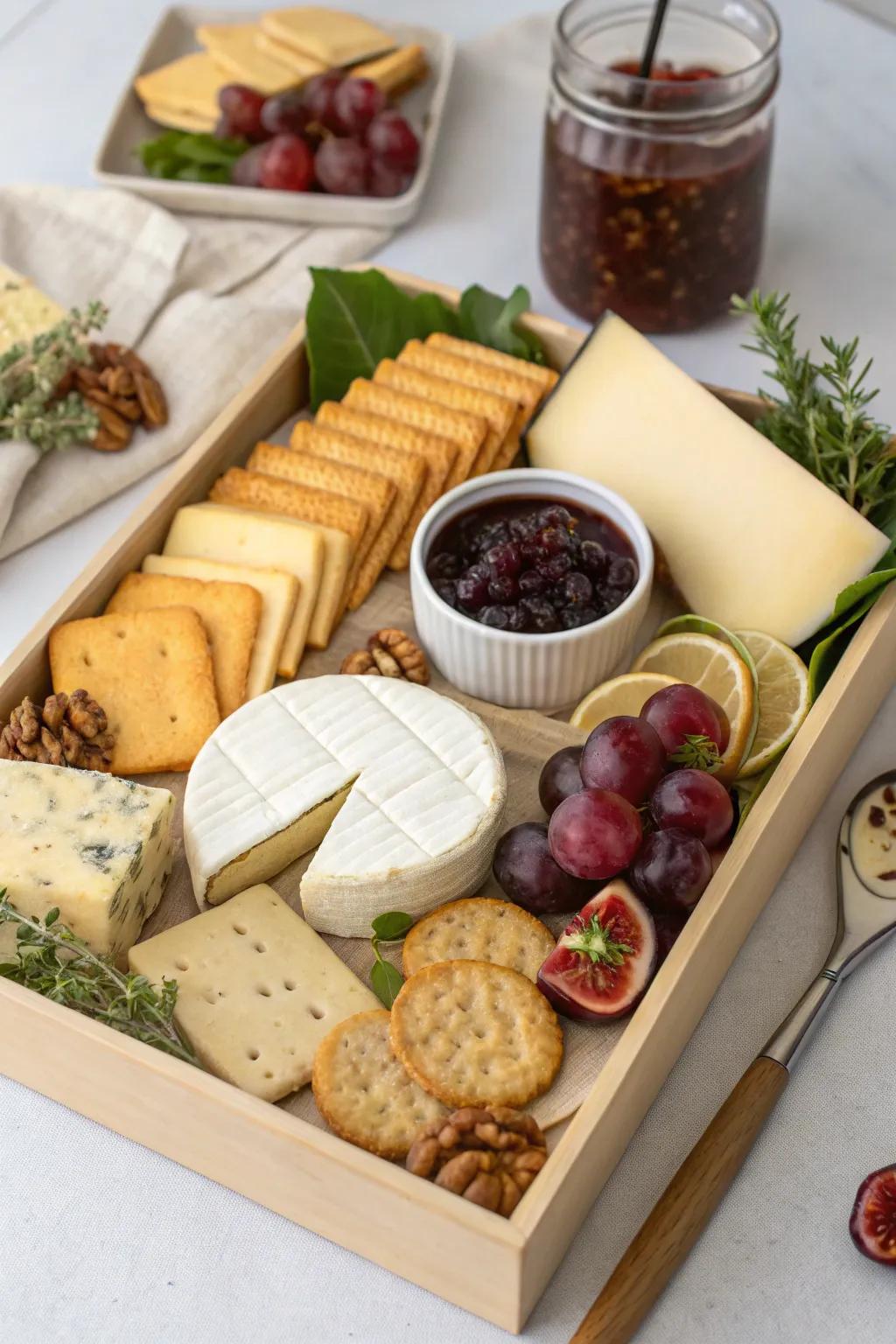 Elevate your snack time with this gourmet cheese lover's box.