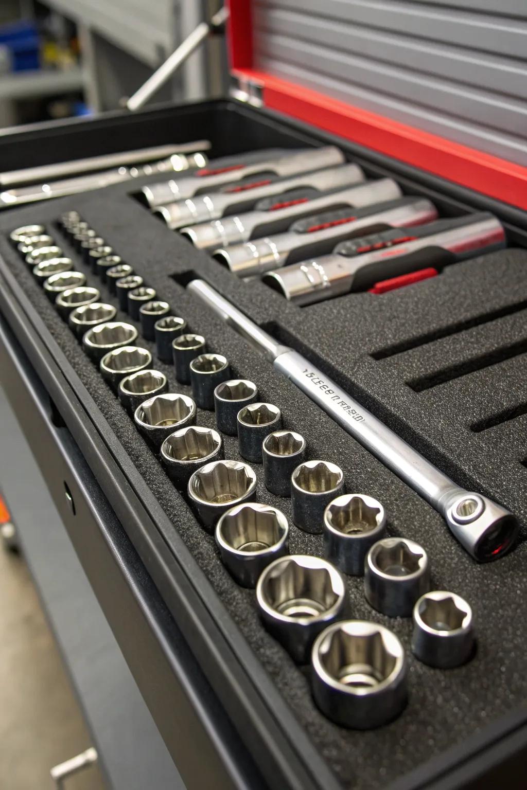 Elevate your tool organization with precision-crafted slotted mats for a clutter-free workspace.