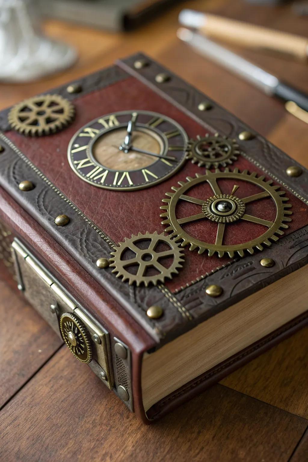 Transform your space with this stunning steampunk book decor, where every cover tells a unique story.