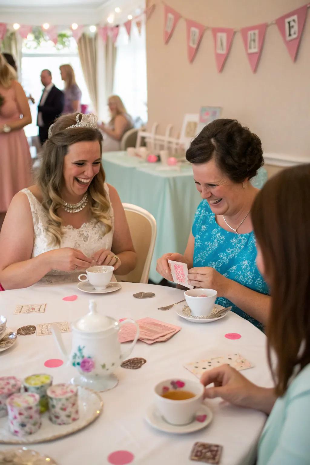 Tea party games add laughter and fun to the event.