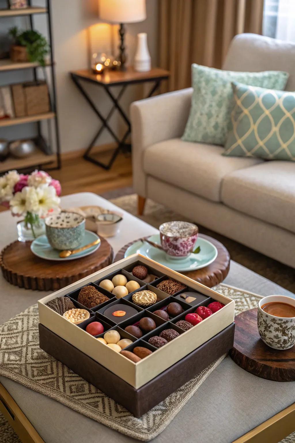 Satisfy their sweet tooth with artisanal chocolates.