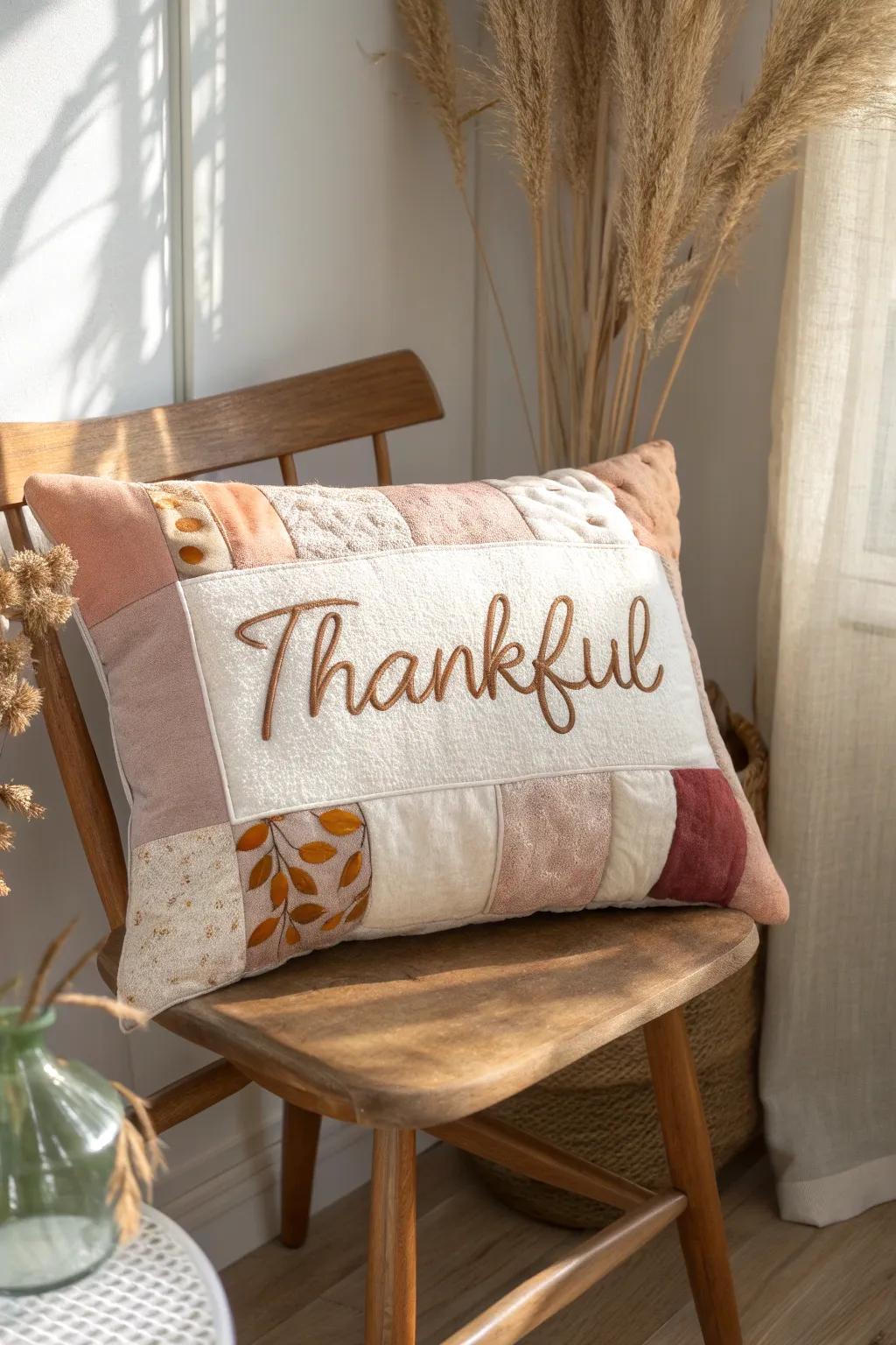 Embrace gratitude with a touch of handmade elegance. #ThankfulPillows #CraftedWithLove