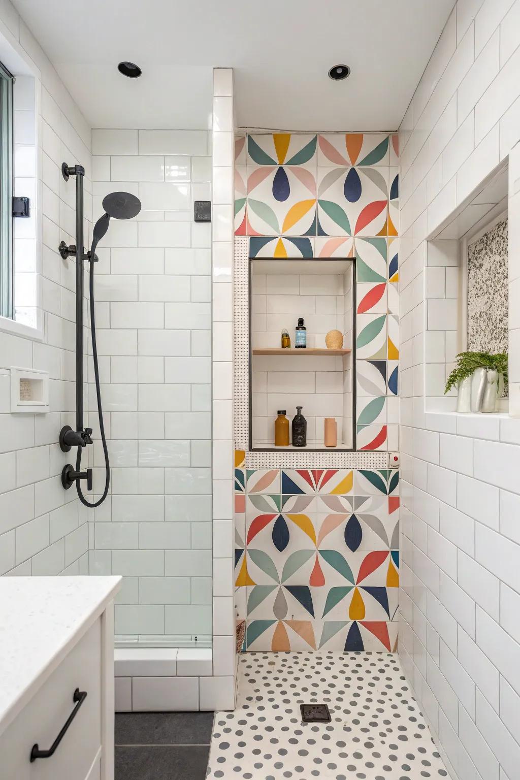 Geometric patterns bring fun and modernity.