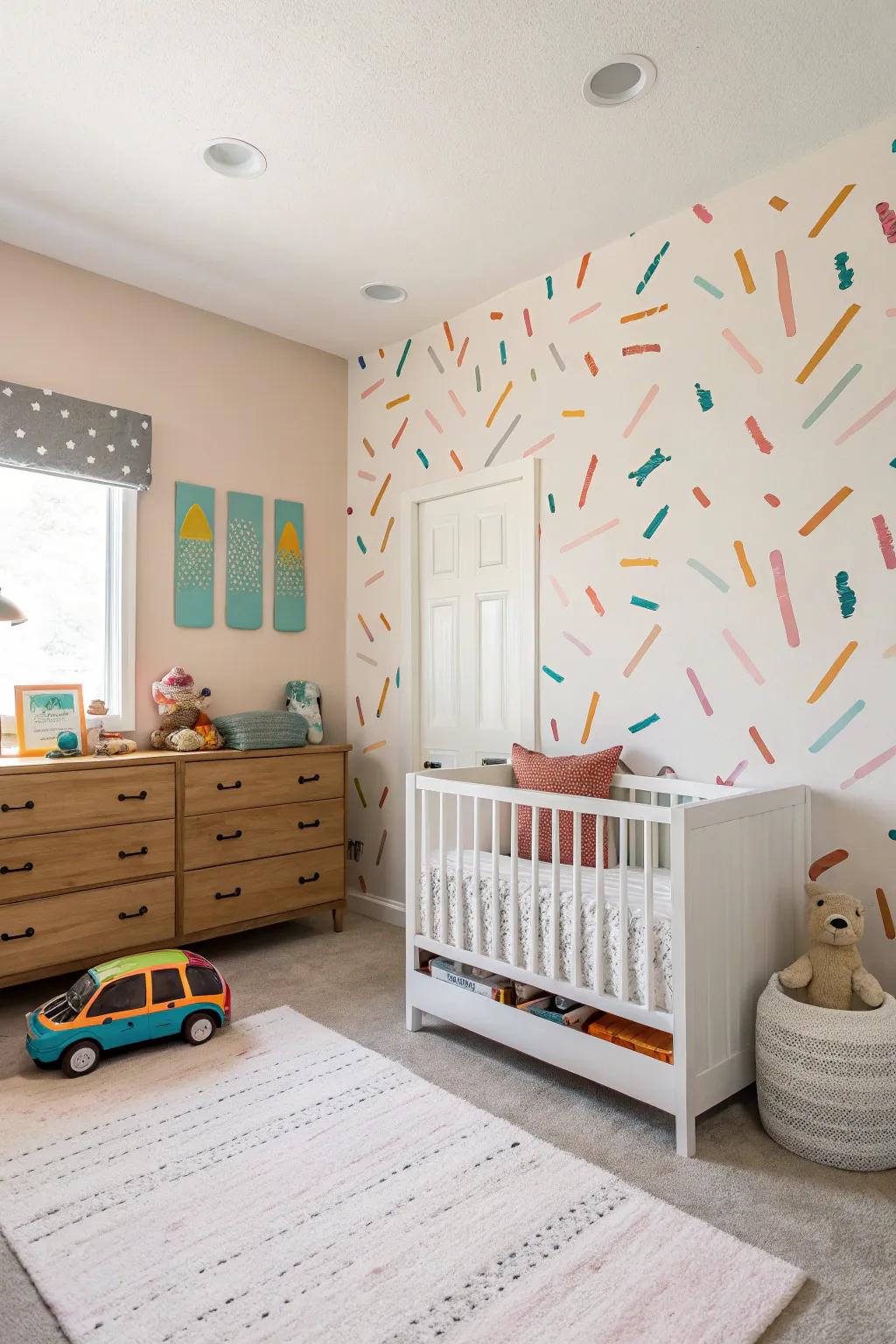 Brushstroke decals add artistic flair and flexibility.