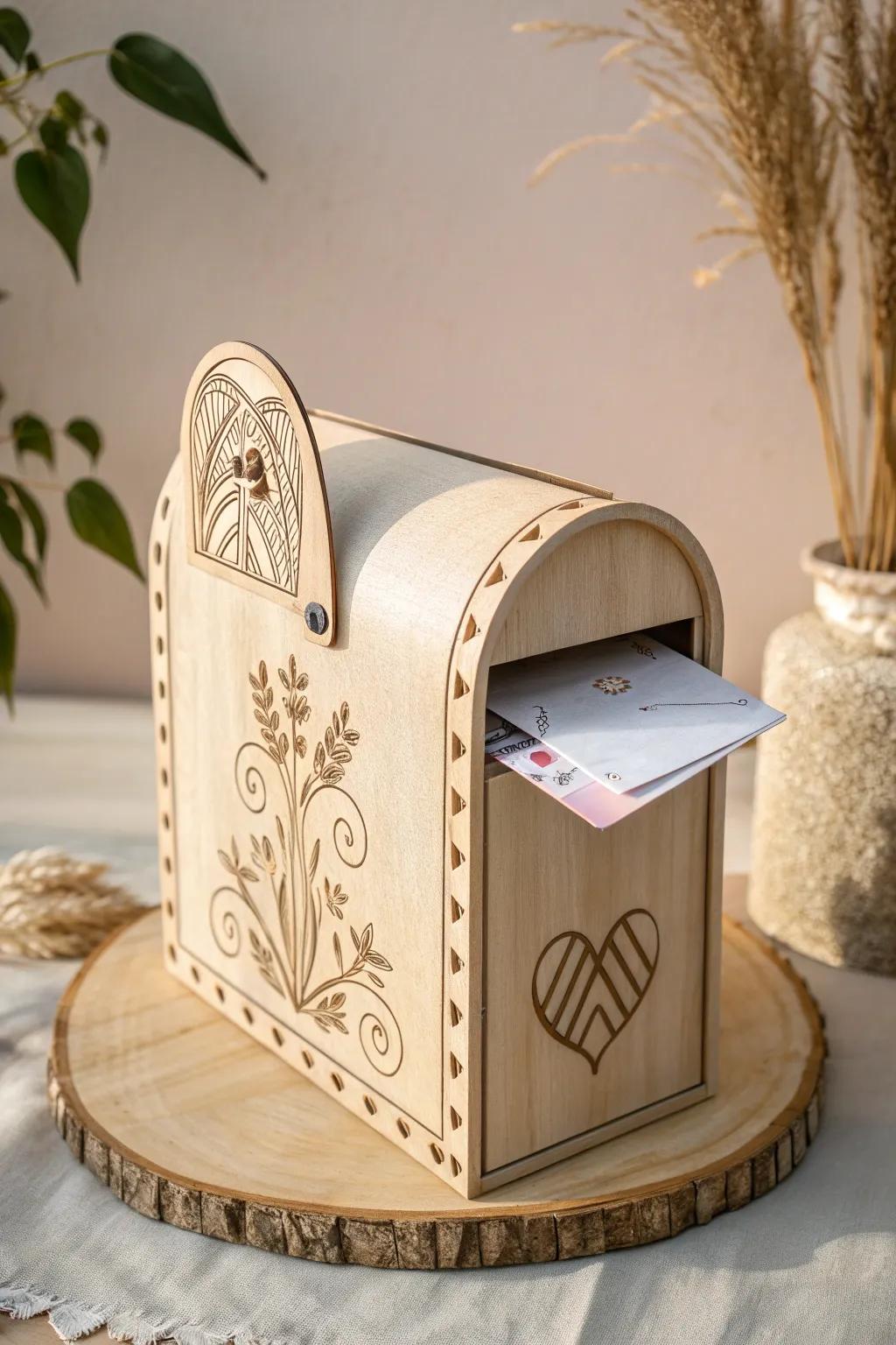 Discover the hidden treasures of love with this enchanting Valentine mailbox.