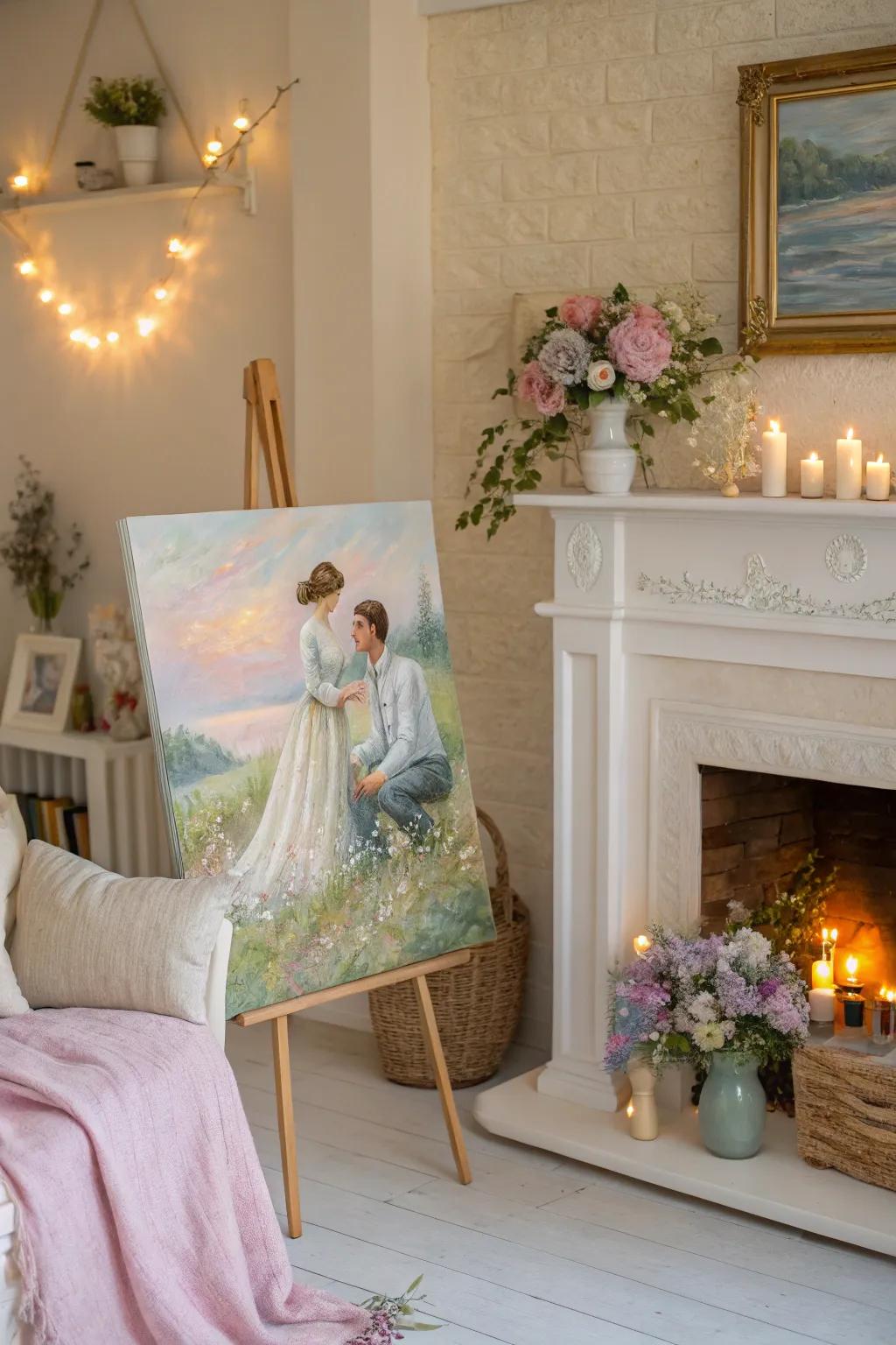 Capture fleeting moments with impressionist love scenes.