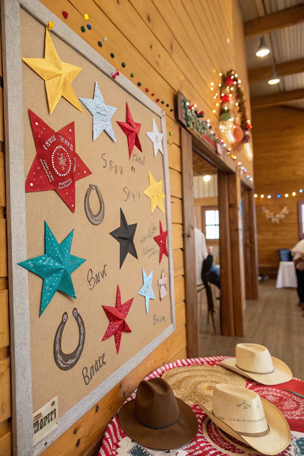 DIY paper stars for a celestial touch.