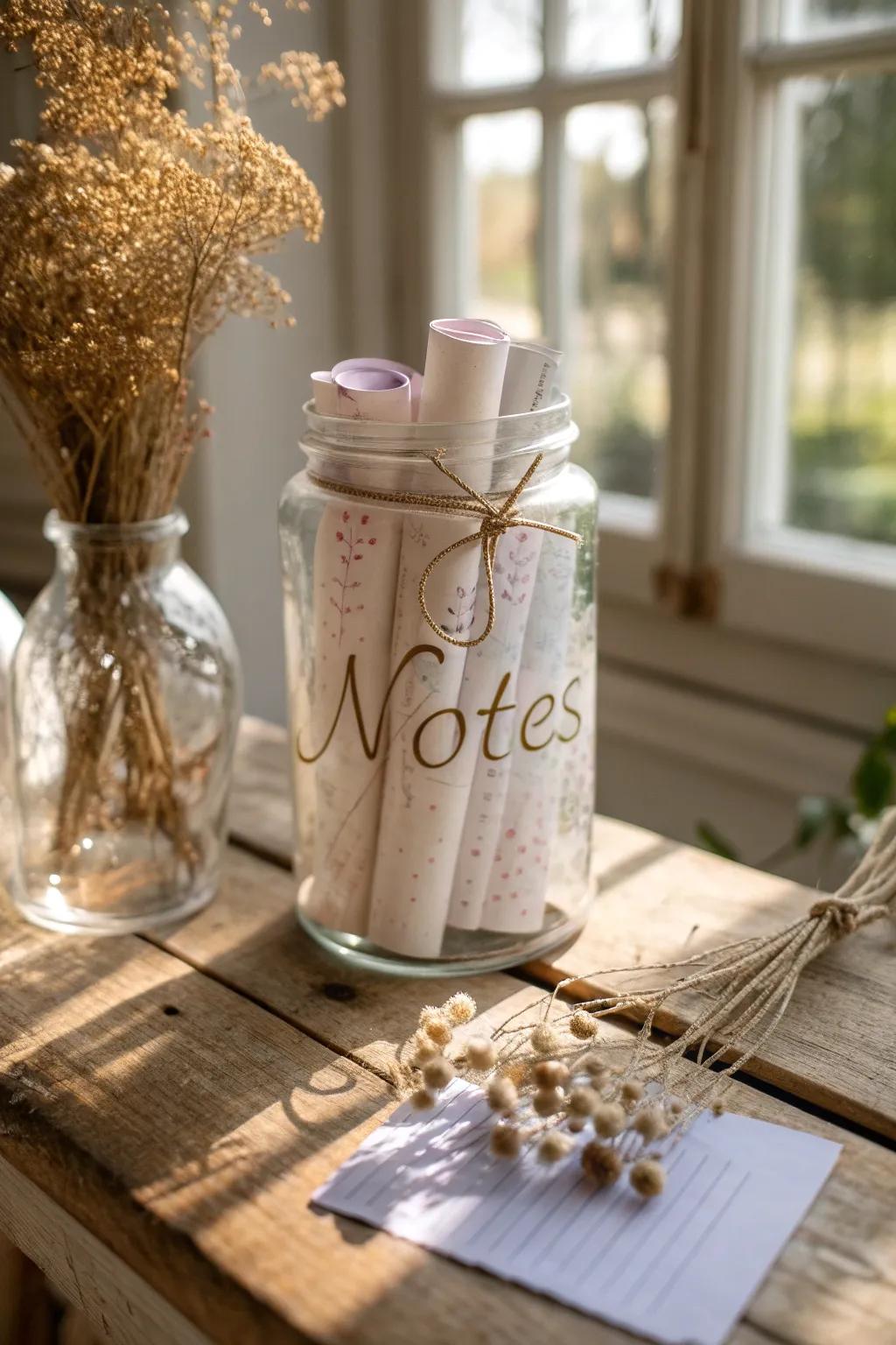 Spread sunshine and positivity with a beautifully crafted jar of affirmations. A perfect gift to uplift and inspire!