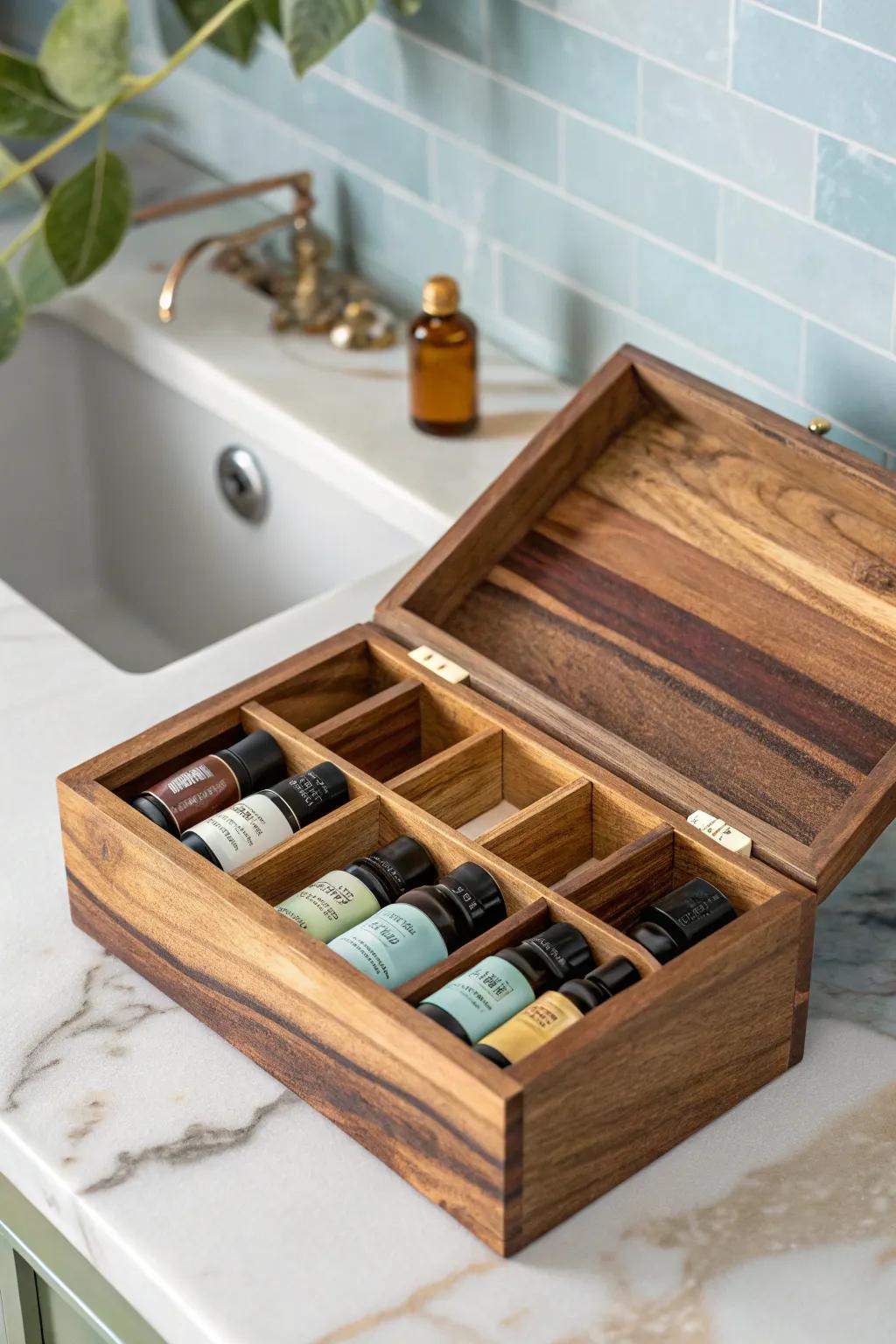 Elevate your relaxation with a handcrafted DIY aromatherapy box, where craftsmanship meets tranquility.