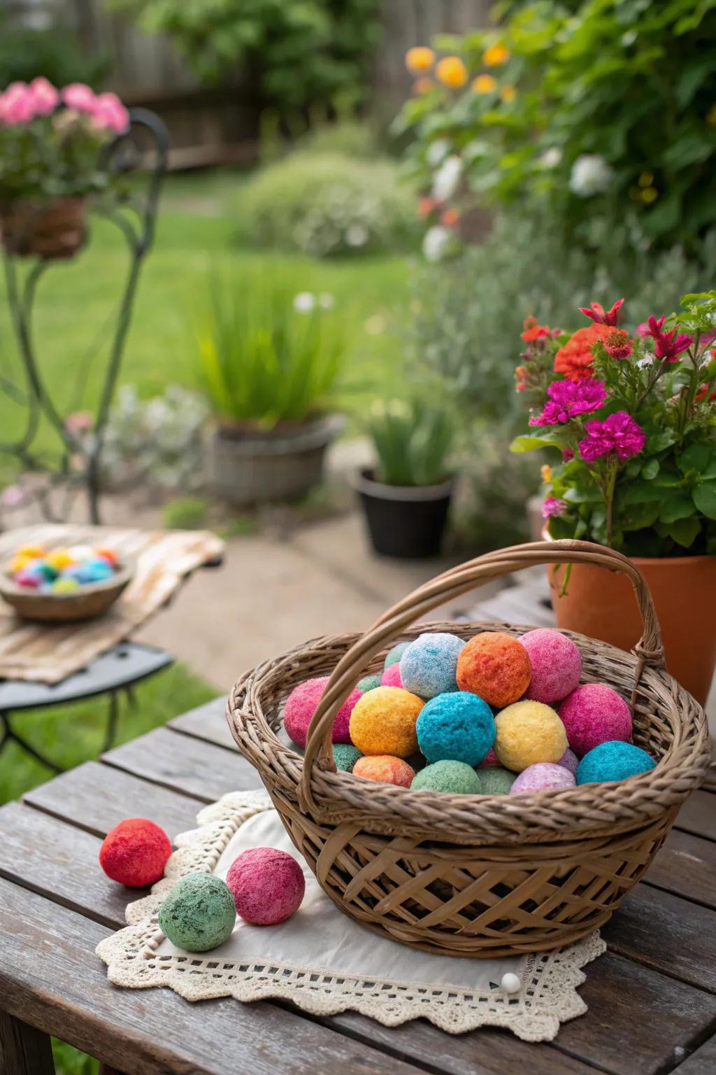 Seed bombs are a playful way to promote gardening.