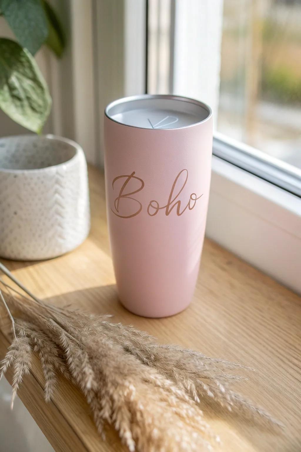A personalized tumbler that speaks from the heart, perfect for celebrating life's beautiful moments.