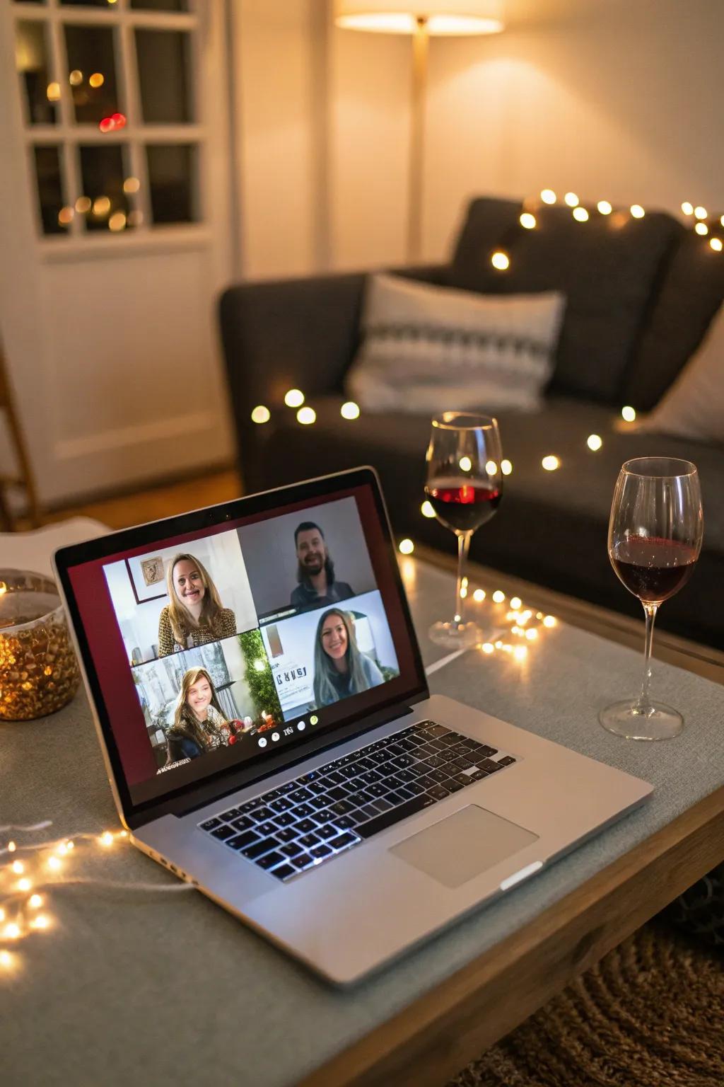 Connect with friends from afar with a virtual celebration.