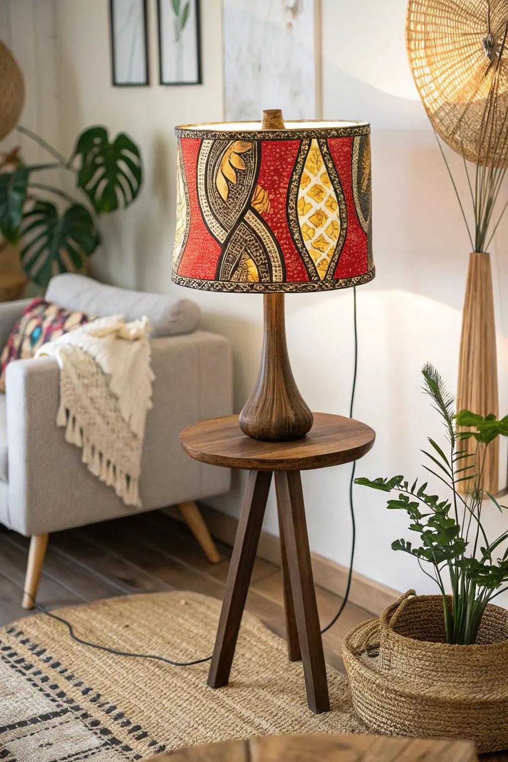 Illuminate your space with the magic of African fabric, where culture meets minimalist elegance.