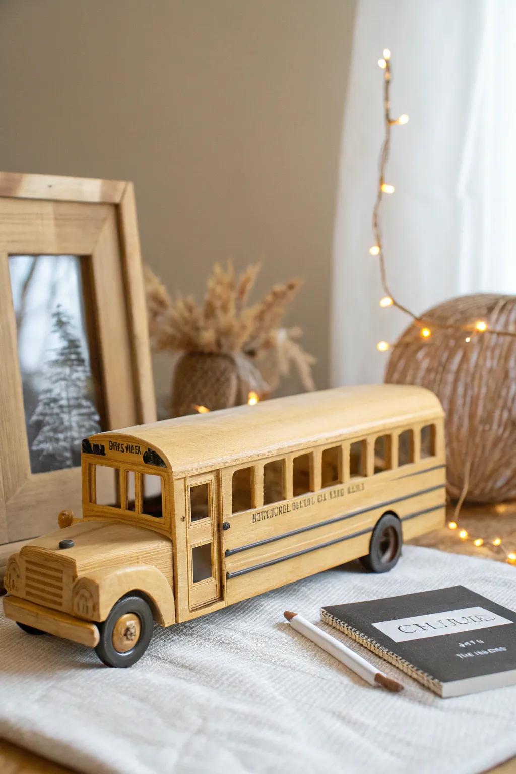Celebrate school days with a touch of nostalgia and craftsmanship. 🌿🚌 #BackToSchool #MinimalistCrafts #ScandiBoho