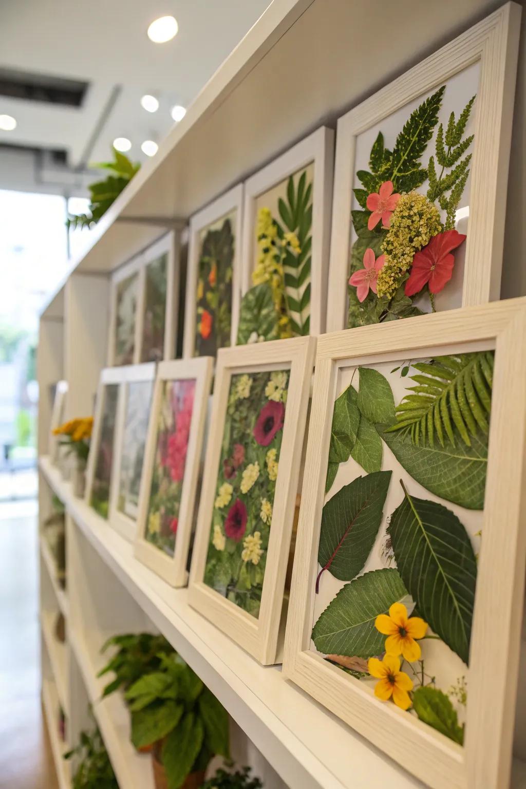 Bring the outdoors in with nature collage frames.