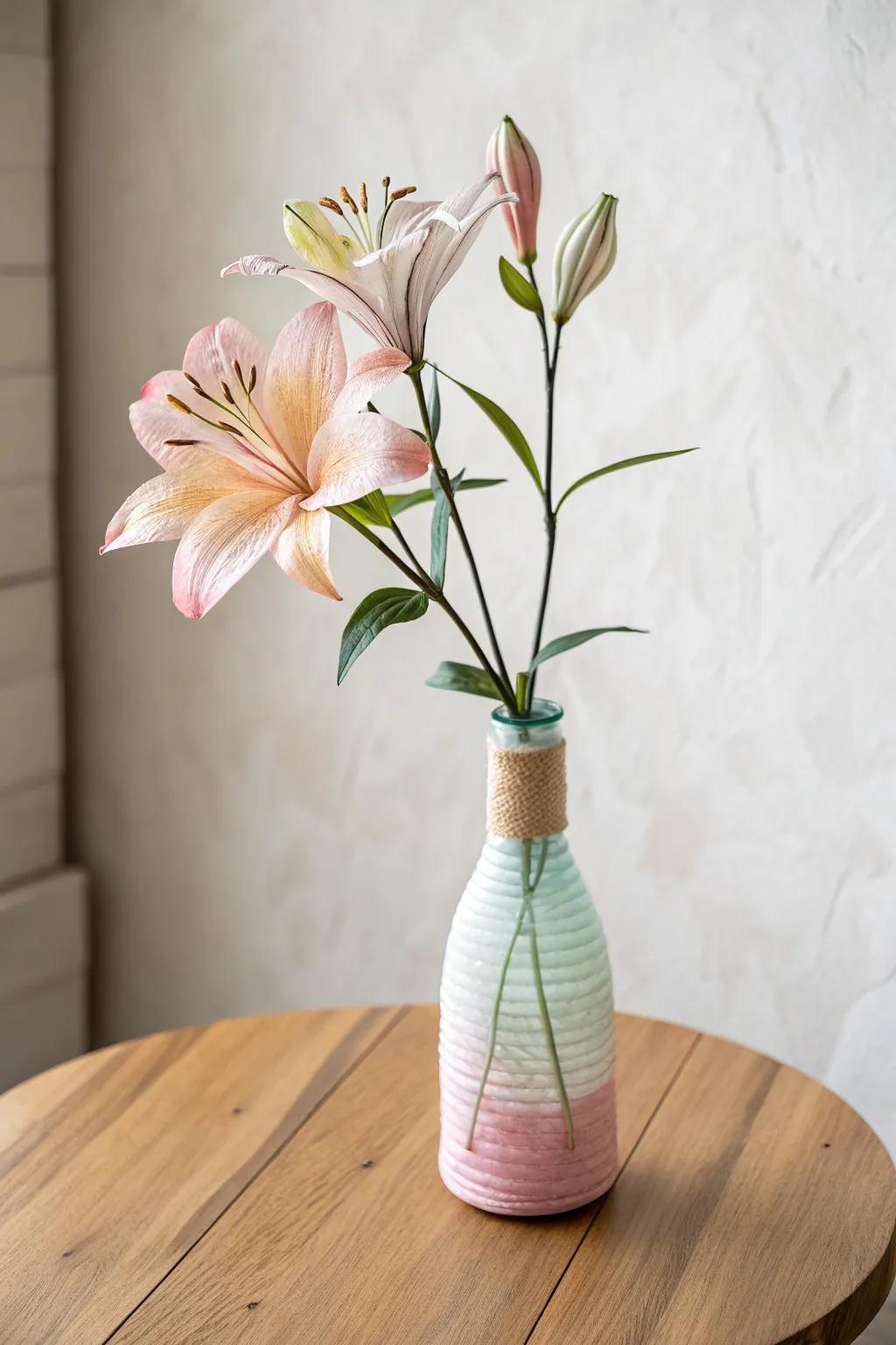 Breathe new life into your space with eco-friendly elegance: a never-wilting flower crafted from a plastic bottle.