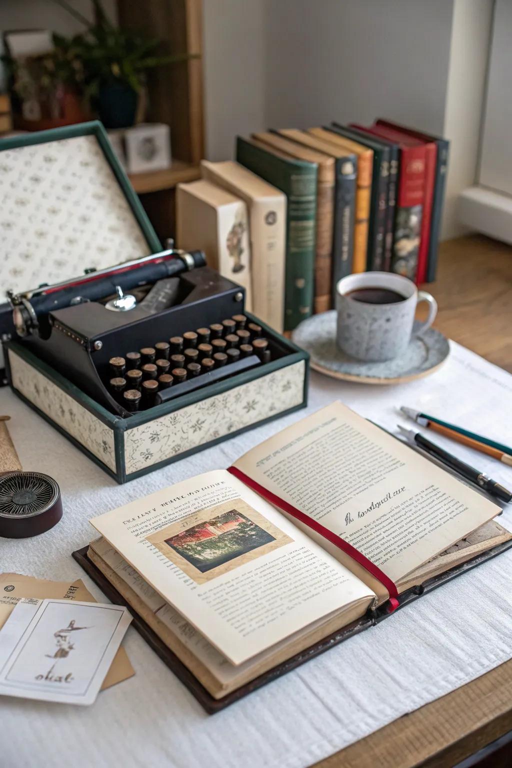 An explosion box turned into a miniature storybook.