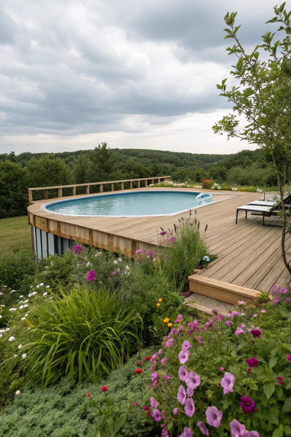 Recycled materials offer an eco-friendly and budget-conscious decking option.