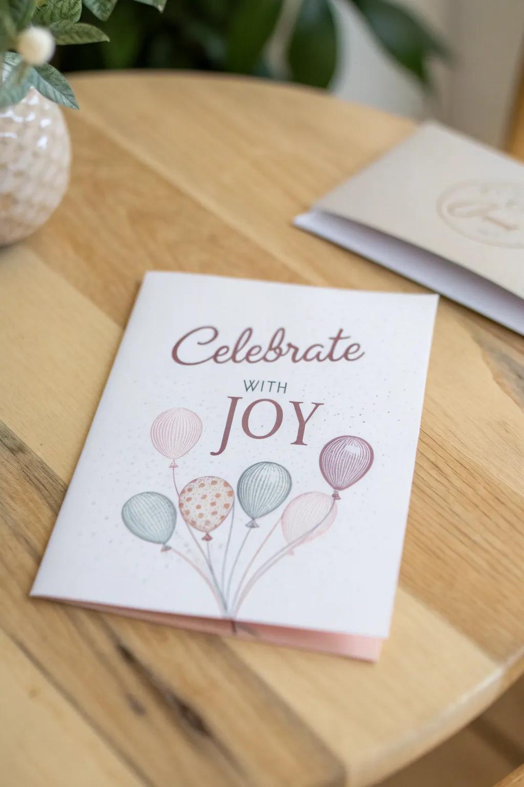 Celebrate life's moments with enchanting balloon-themed cards, where art meets elegance.