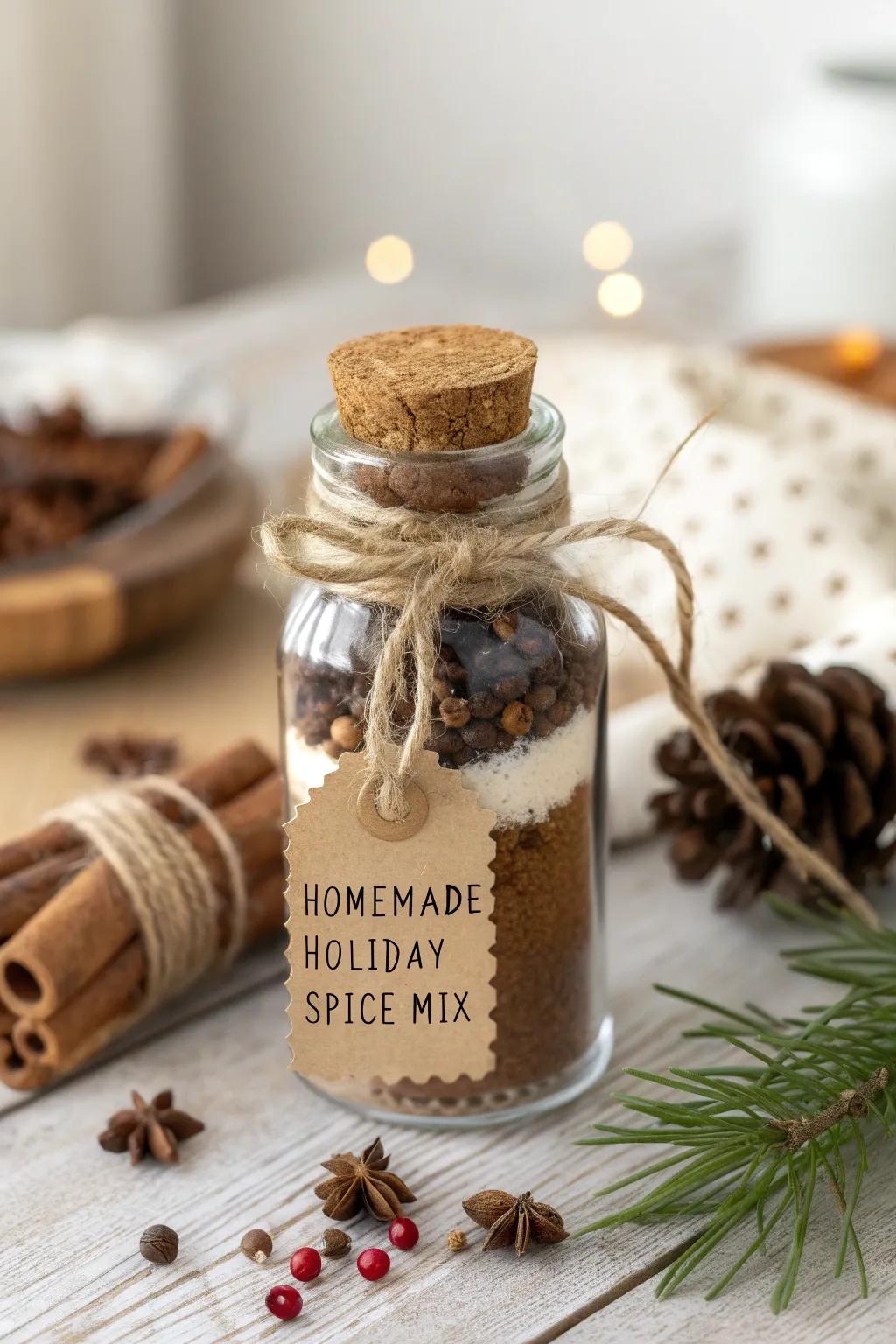 A touch of holiday warmth in a jar — perfect for gifting your neighbors this Christmas.