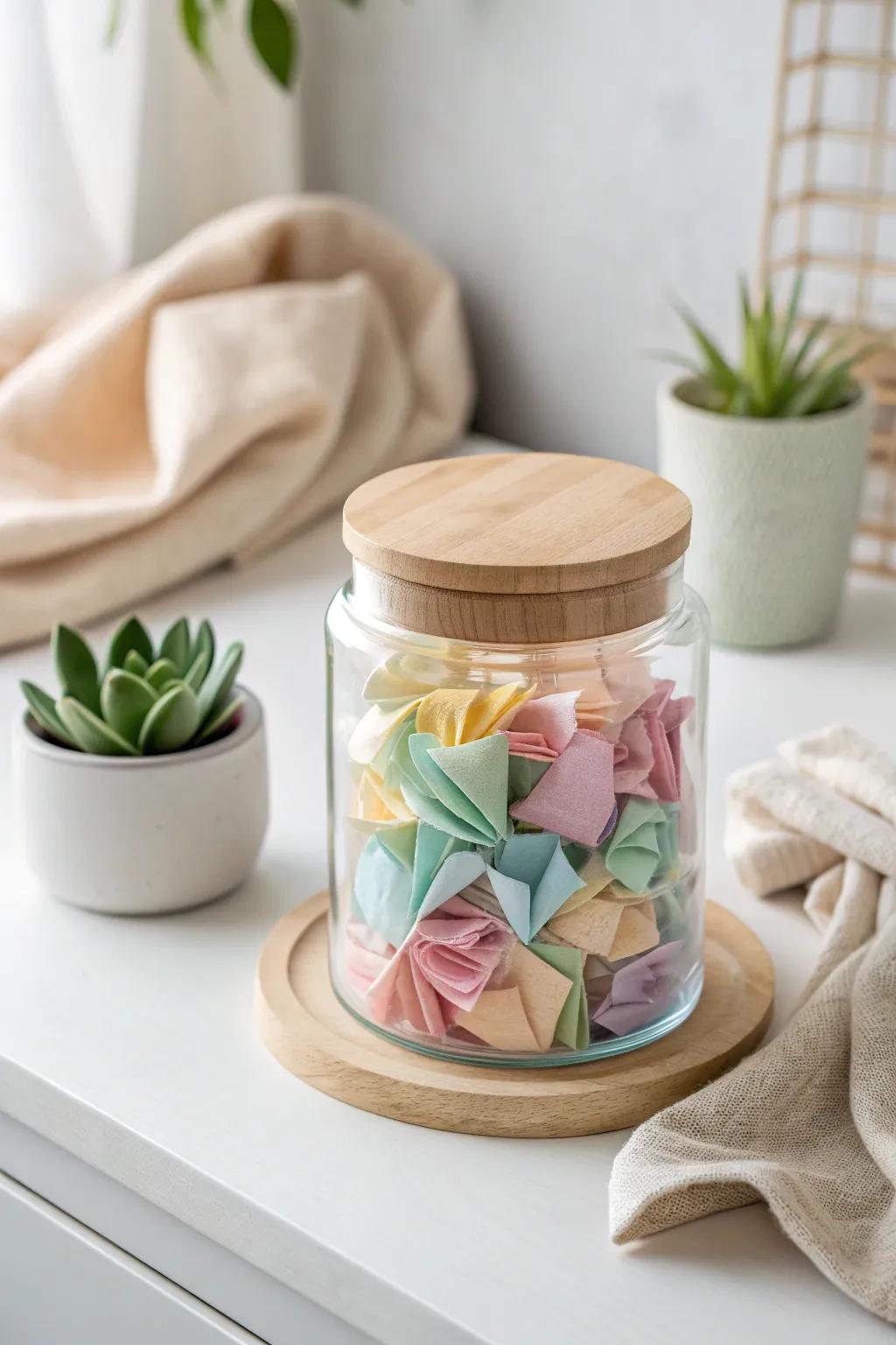 Empower kindness with every slip: A chore jar that inspires giving back.