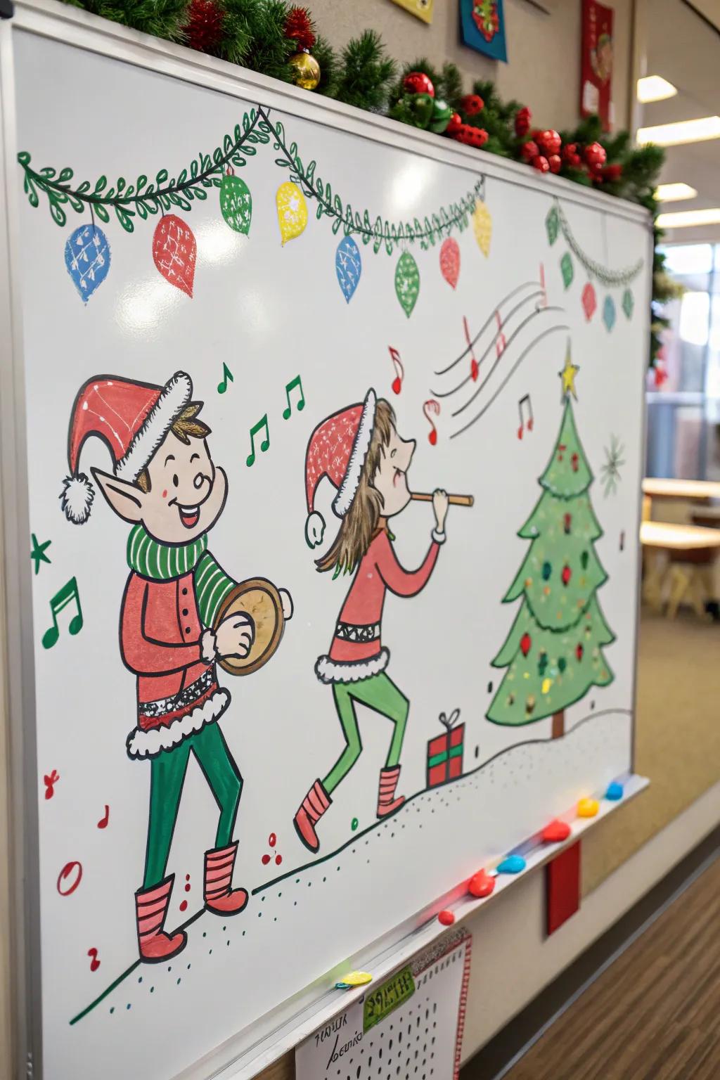 Mischievous elves bring whimsy and laughter to the holiday board.