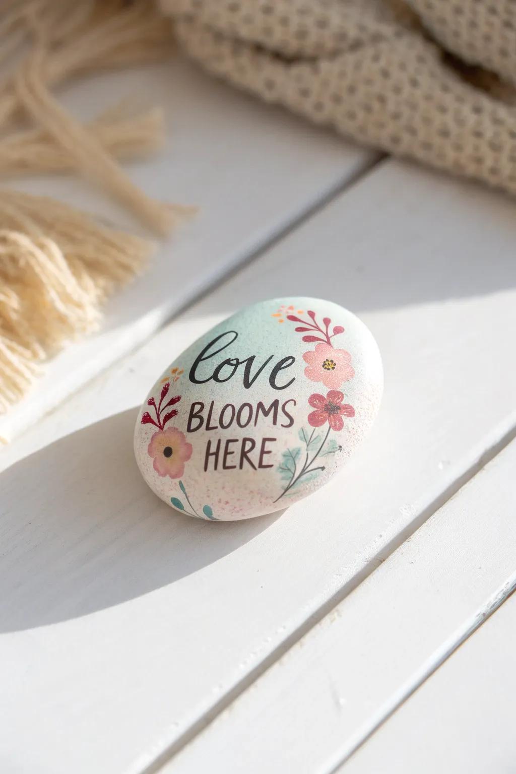 Crafted with love: A simple rock turns into a heartfelt message for Mother's Day.