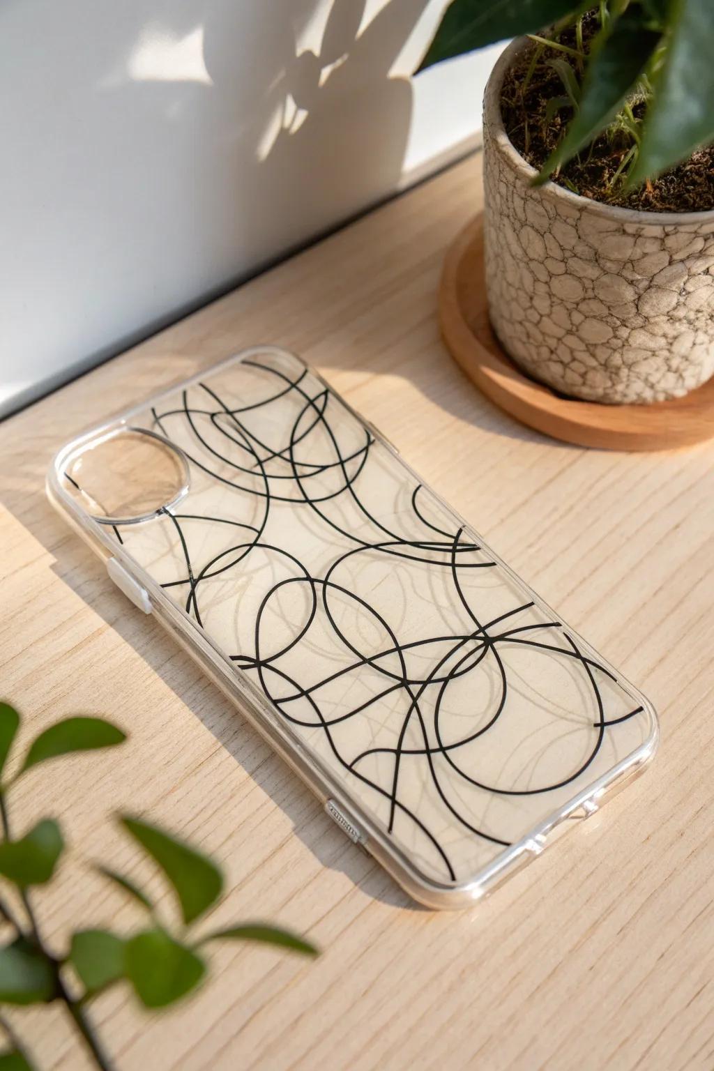 Celebrate the art of spontaneity with chic scribble designs on your phone case. Embrace the beauty of imperfection!