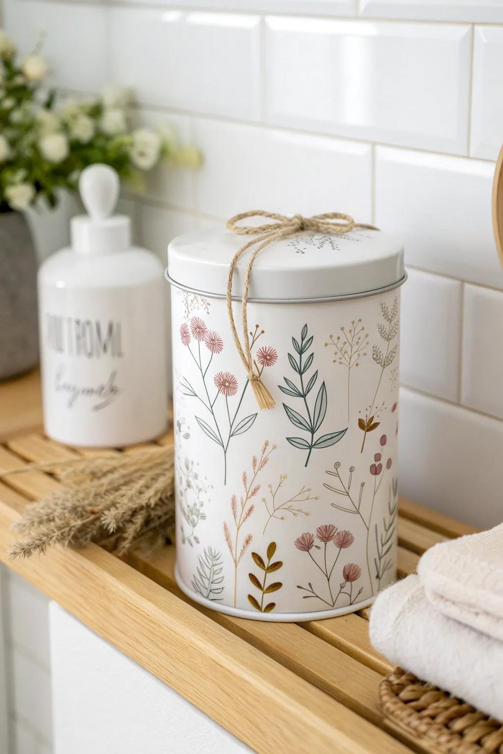Elevate your bathroom decor with chic coffee can hideaways that blend functionality with Scandinavian elegance.