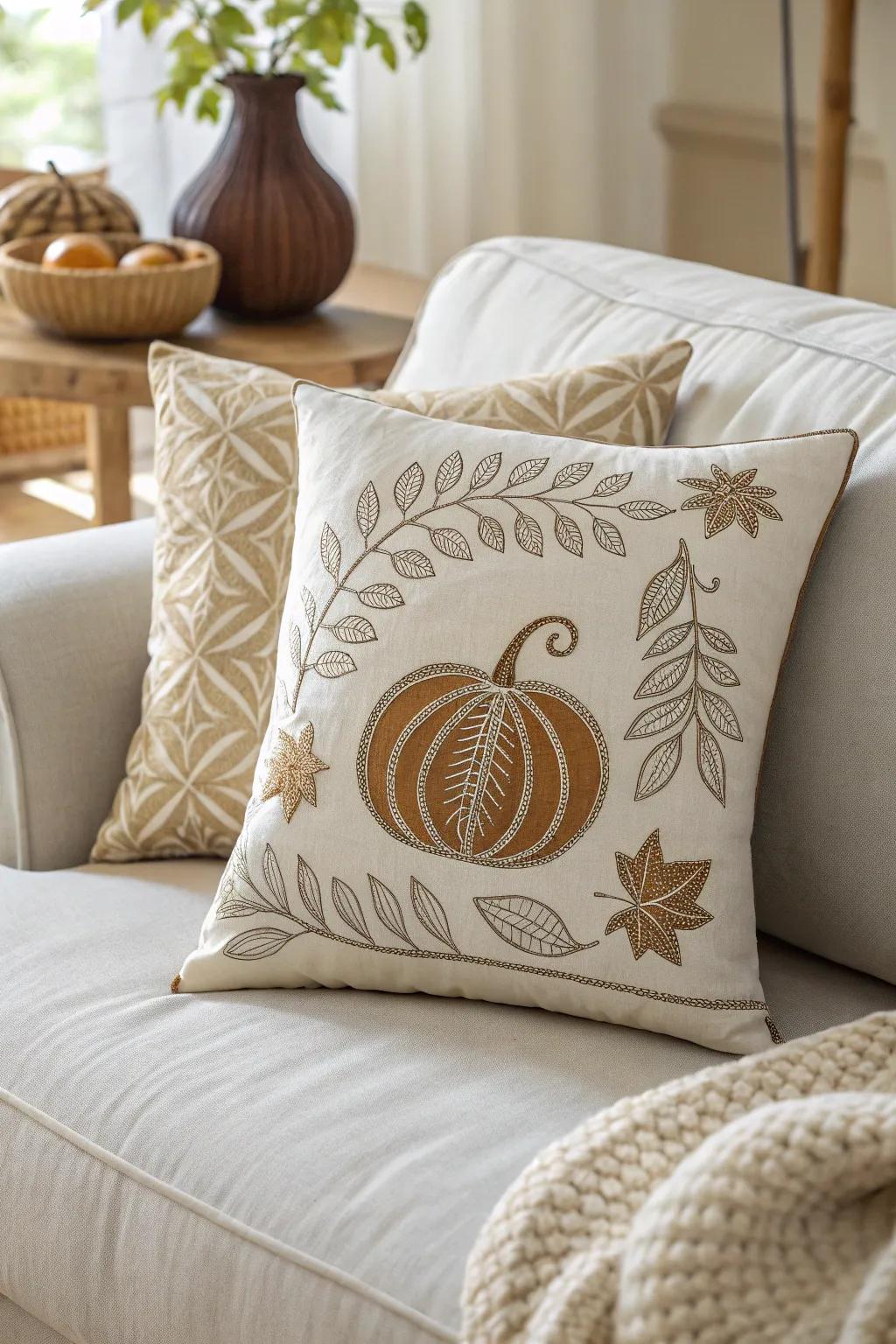 Elevate your living space with a touch of seasonal elegance—Cornucopia pillow covers that blend minimalist beauty with cozy charm.