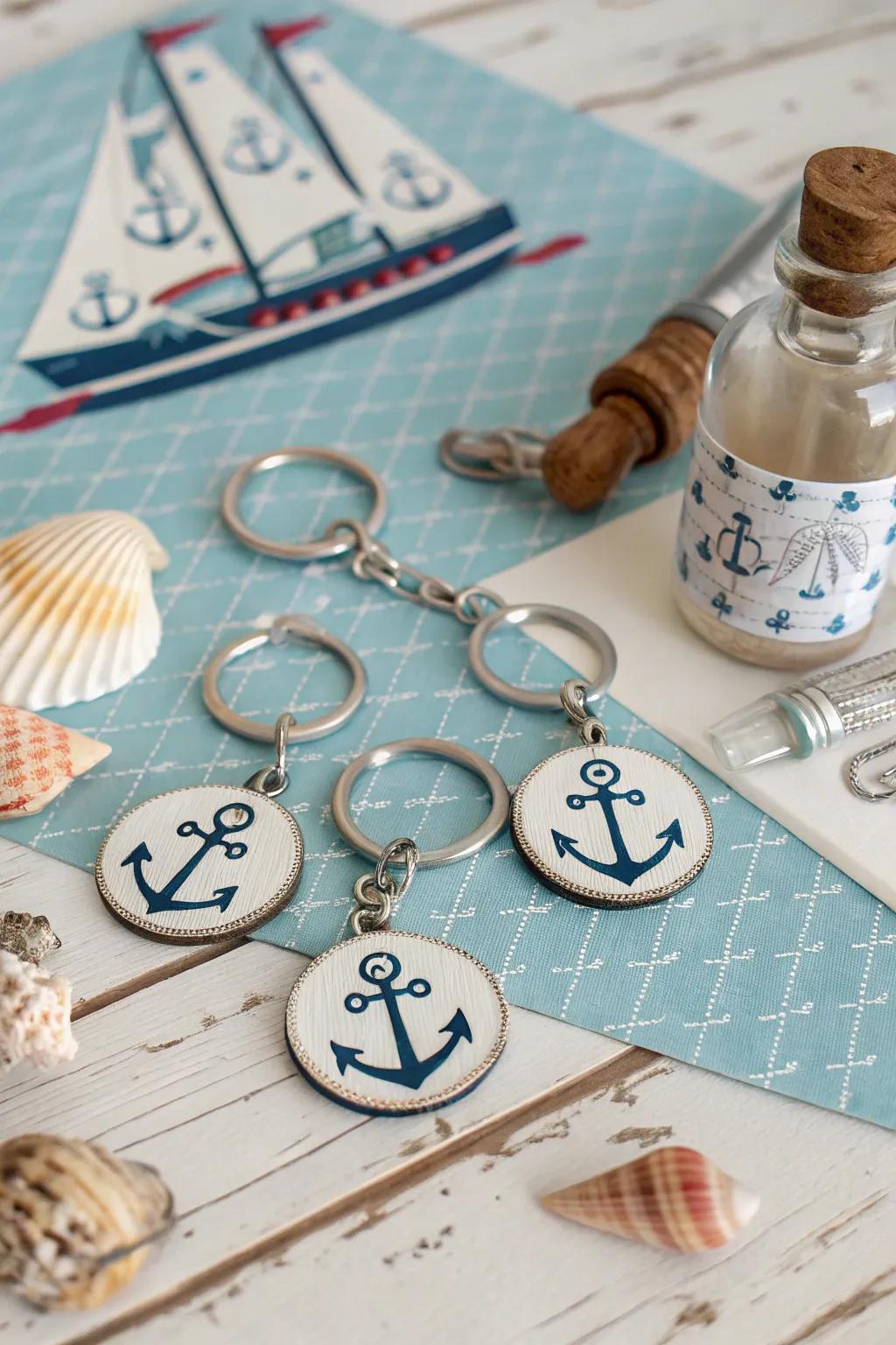 Symbolic charm keychains: little charms, big meanings.