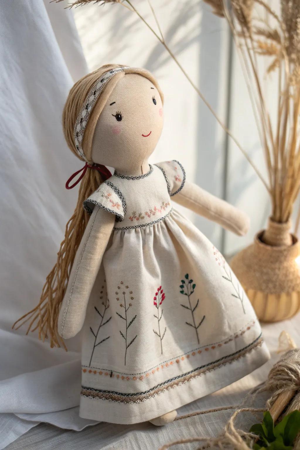 Breathe new life into your dolls' wardrobe with eco-friendly fashion crafted from love and old fabrics.