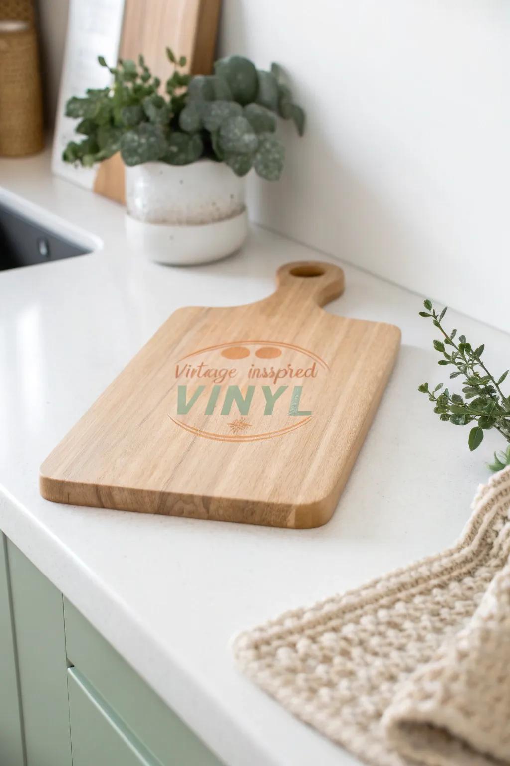 Add a touch of vintage charm to your kitchen with retro-inspired cutting board designs.