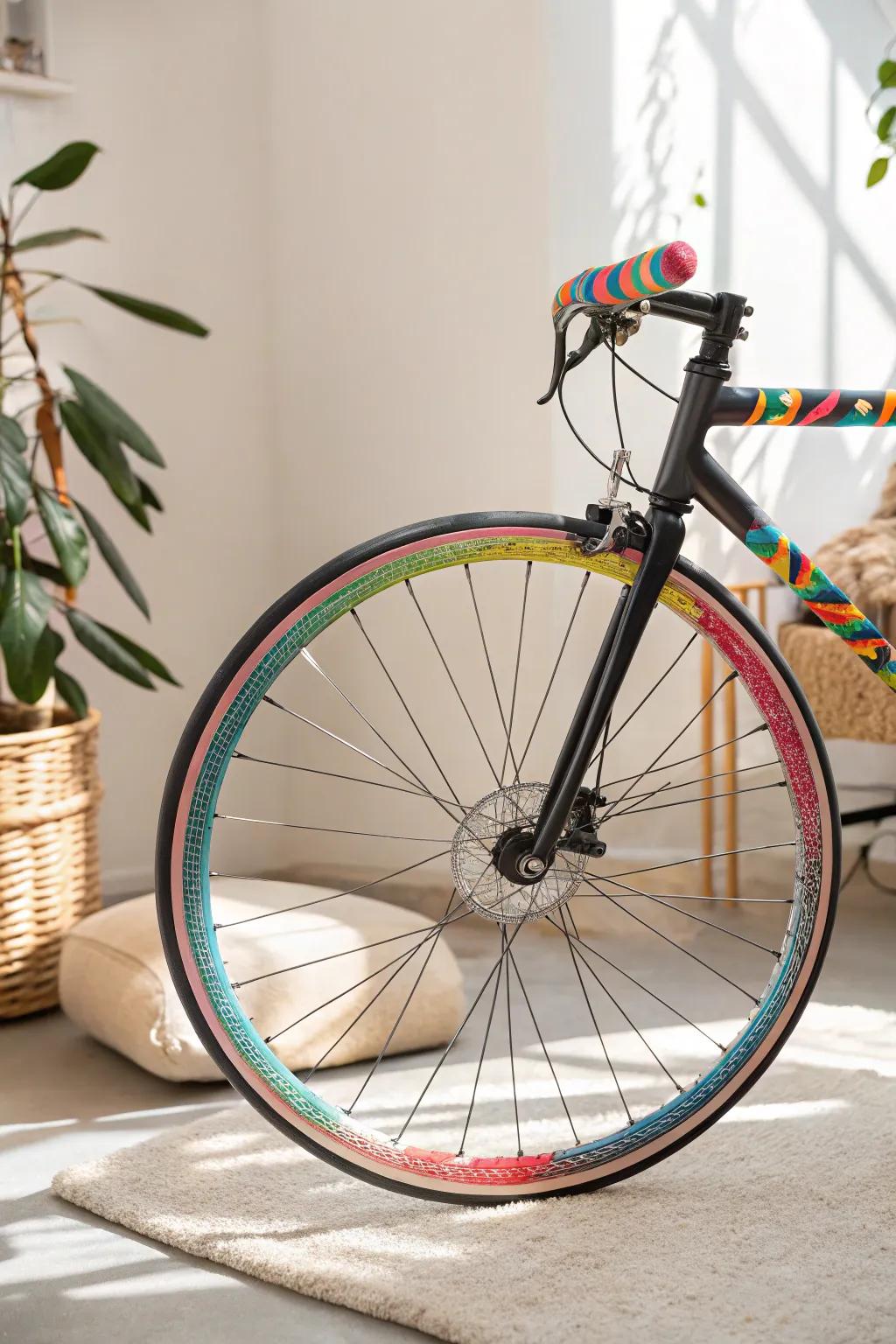 Add a splash of color to your ride with playful pipe cleaner spokes!
