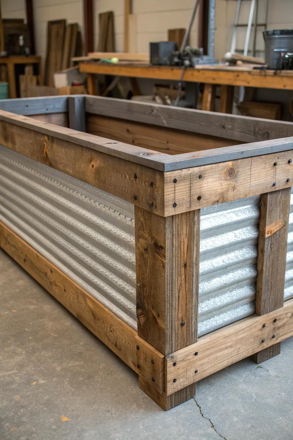 Elevate your garden with a rustic-industrial masterpiece.